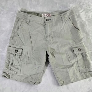 G&M cargo ripstop military olive green mens shorts size 36 hunting fishing